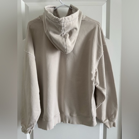 Anine Bing Aiden Monogram Distressed Organic Cotton Hoodie - Picture 4 of 17